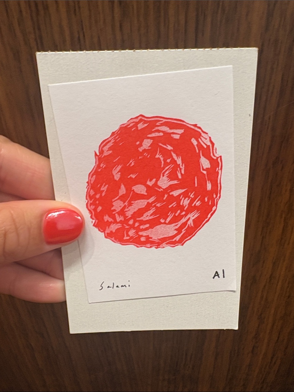Anastasia inciardi mini print - Salami